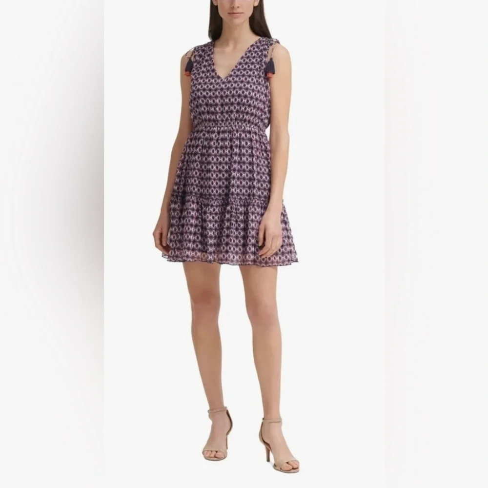 Vince Camuto Women’s Tassle Tie Dress